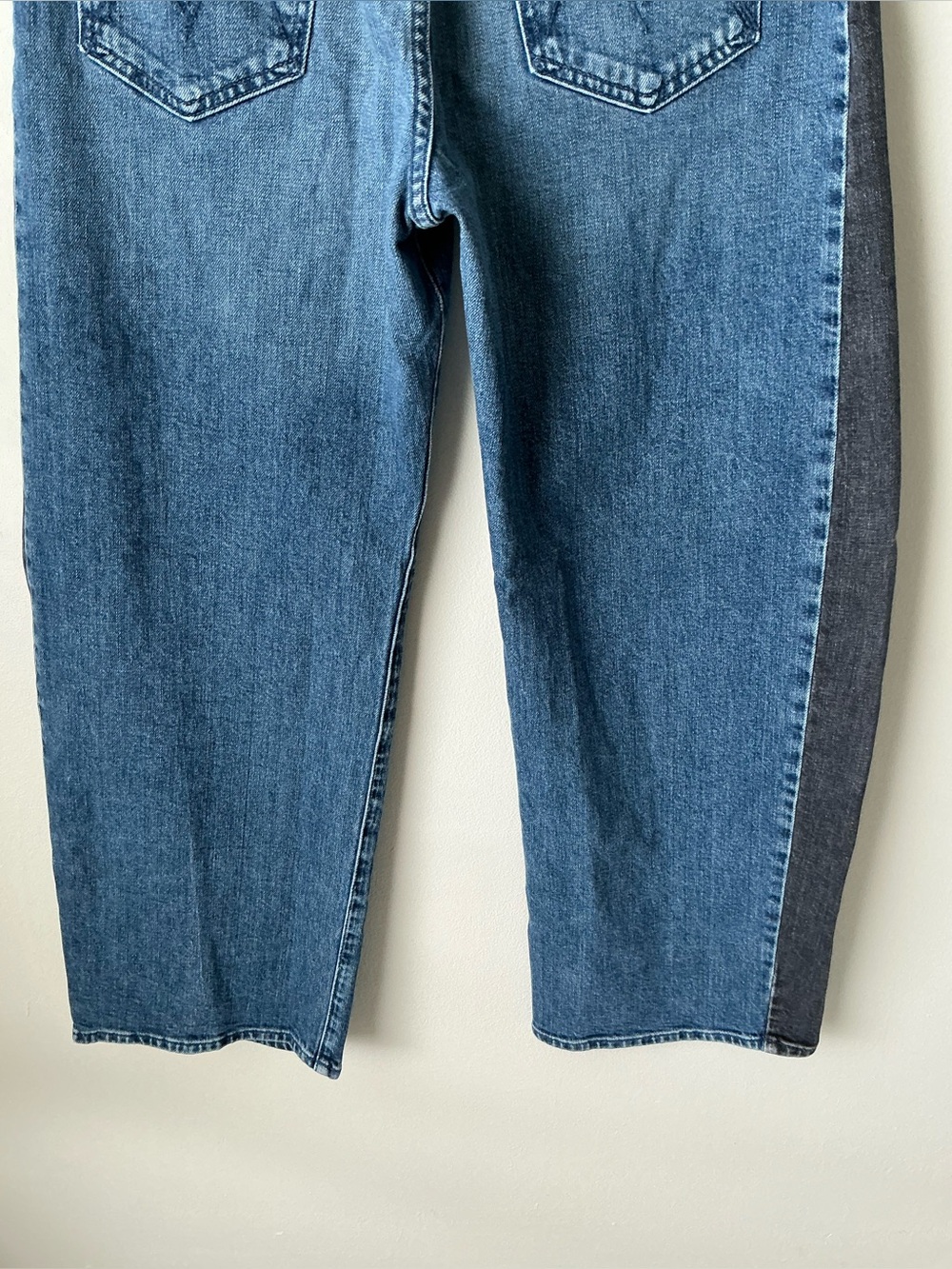 MOTHER SUPERIOR Jeans Half-Pipe Flood Black and Blue Size 28 - Picture 7 of 16